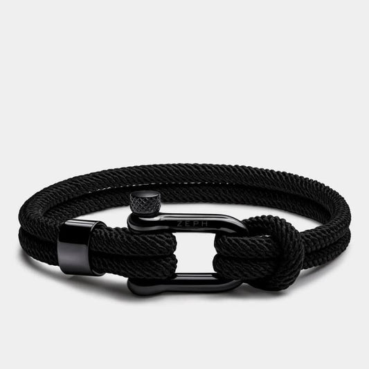 Black Rope Bracelet Malibu