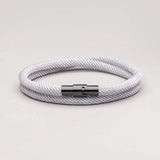 Minimalist Gray Rope Bracelet Wave