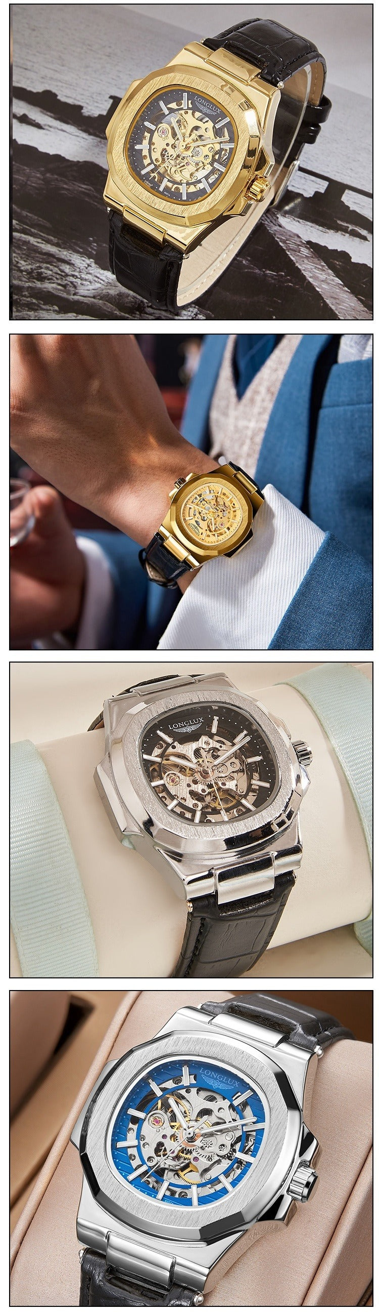 BARREL-SHAPED MECHANICAL MEN’S WATCH