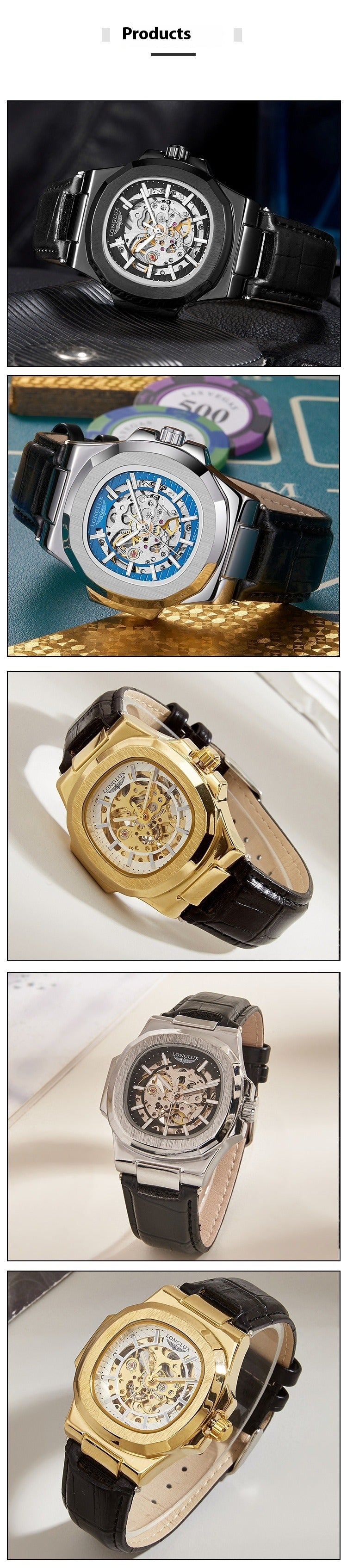 BARREL-SHAPED MECHANICAL MEN’S WATCH