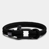 Black Rope Bracelet Malibu