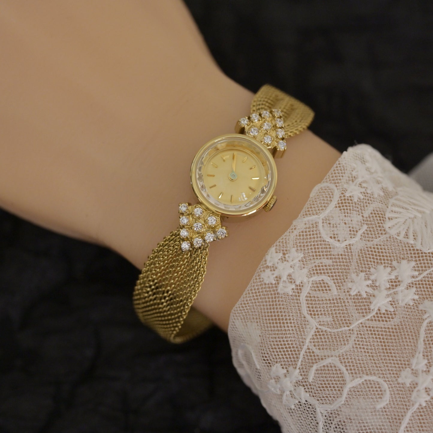 Jewelry Vintage Watches Kaleidoscope Diamond Quartz Women's Watch