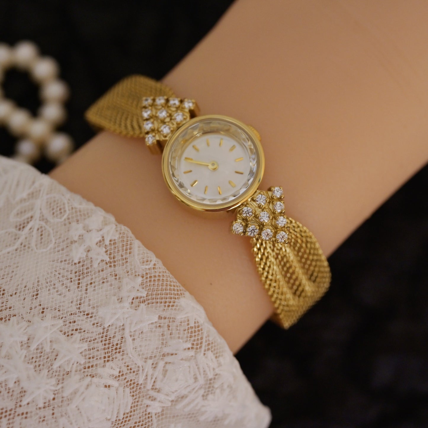 Jewelry Vintage Watches Kaleidoscope Diamond Quartz Women's Watch