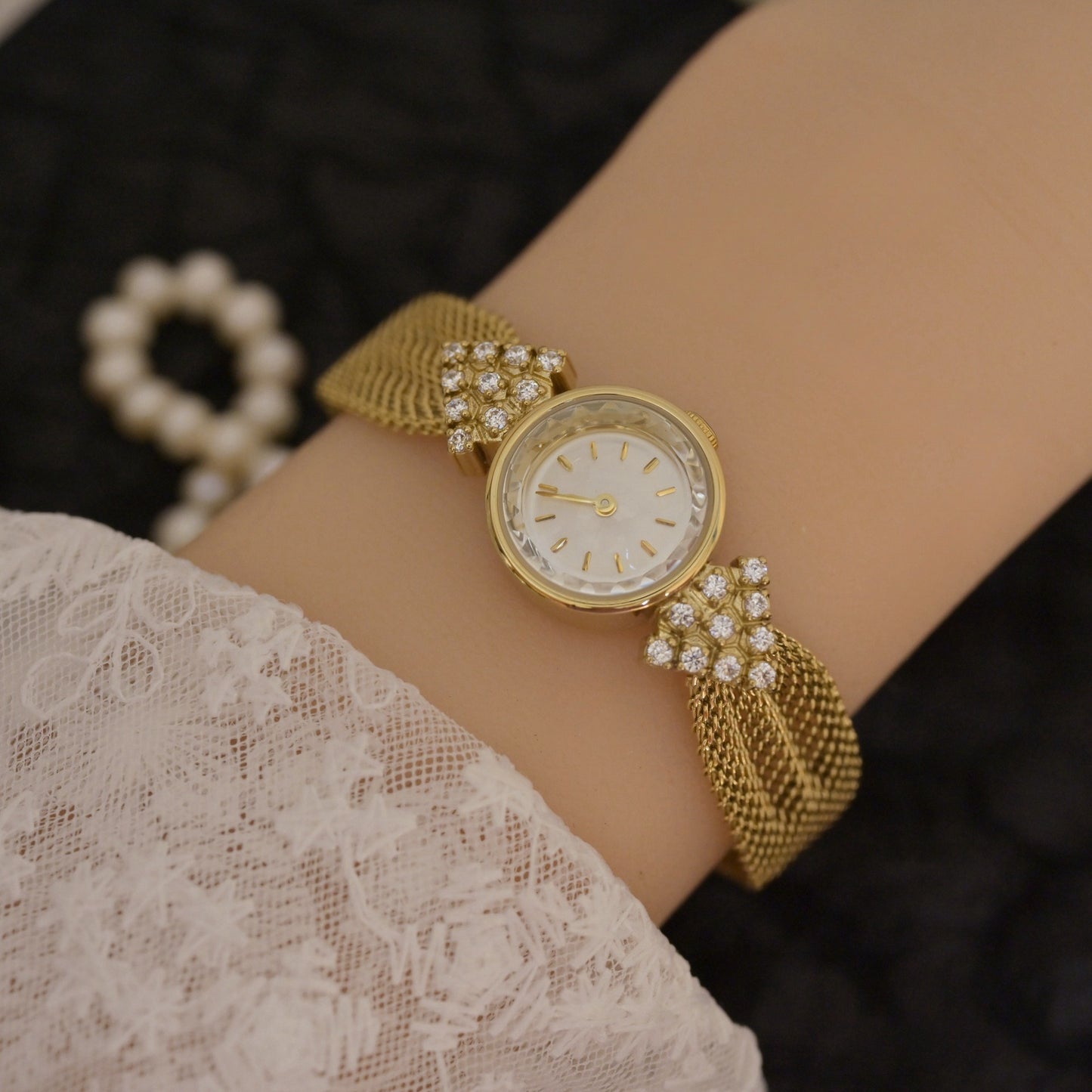 Jewelry Vintage Watches Kaleidoscope Diamond Quartz Women's Watch